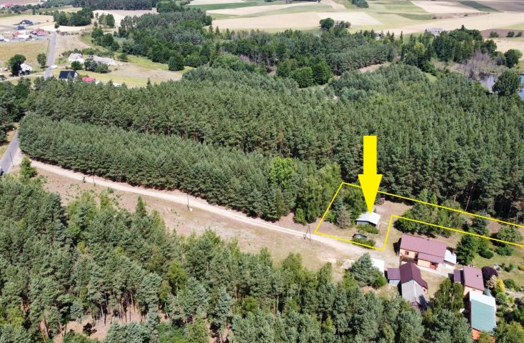 Na sprzedaż działka budowlana w sąsiedztwie lasów i jeziora - Na sprzedaż  działka budowlana  , działka rekreacyjna , domek rekreacyjny : Nykiel
